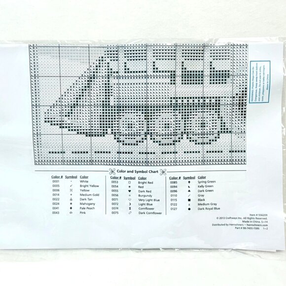 Craftways Santa Express Latch Hook Rug Kit 40"x27" Christmas Train Design - New - Picture 8 of 9